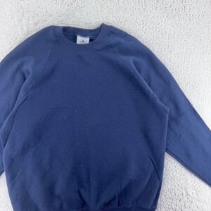 vintage 90s BLANK DARK BLUE LEE CREWNECK SWEATSHIRT LARGE